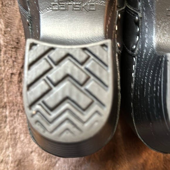 DANSKO Black Leather Clogs Sz EU 38 (US 7.5-8) - Picture 10 of 13
